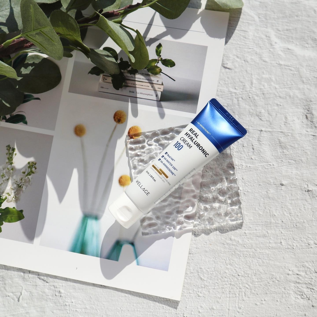 Kem Dưỡng Ẩm Tầng Sâu Real Hyaluronic Cream Wellage 80ml