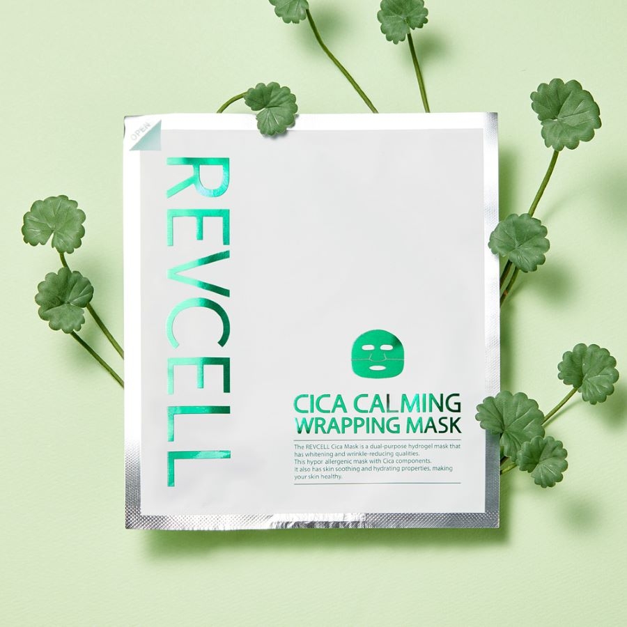 Mặt nạ thạch phục hồi da Cica Carming Wrapping Mask Revcell Official