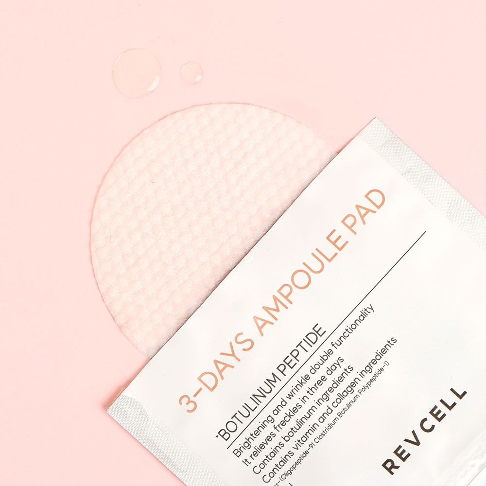 Hộp 10 miếng Ampoule Pad Revcell làm mờ nám săn chắc da dung tích 6ml/ Pad