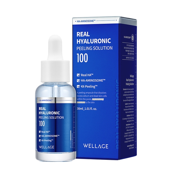 Tinh chất Wellage Real Hyaluronic Peeling solution (Dung tích 30ml)