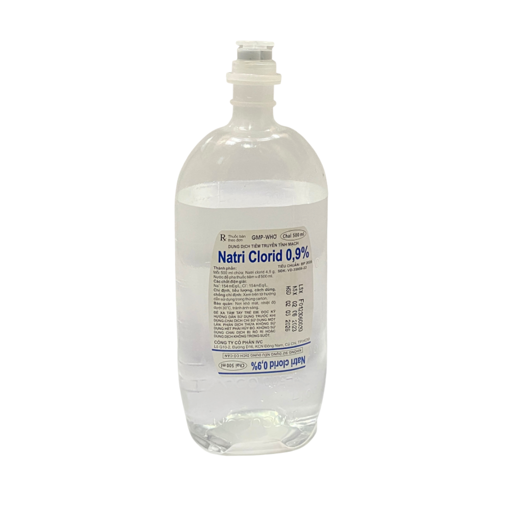 Muối truyền Nacl 0.9 500ml Ivc