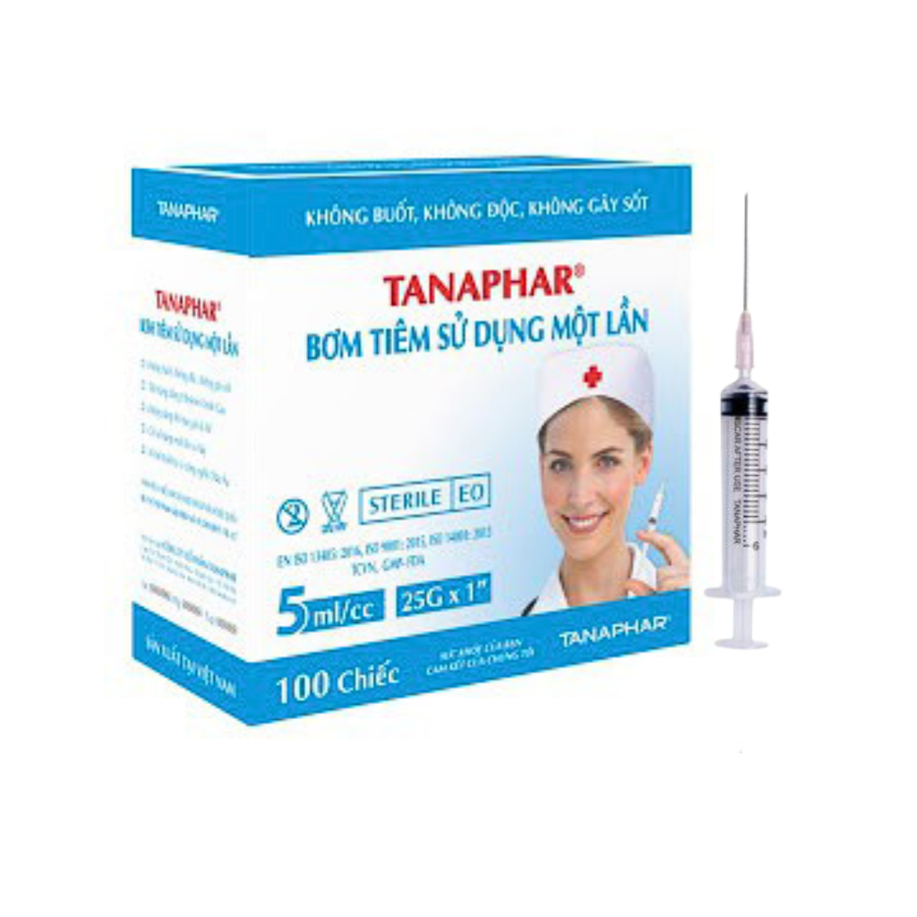Bơm tiêm 5cc Tanaphar