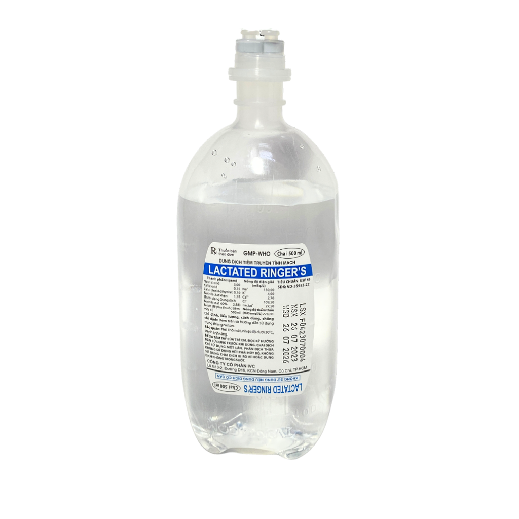 Lactate truyền RL 500ml Ivc