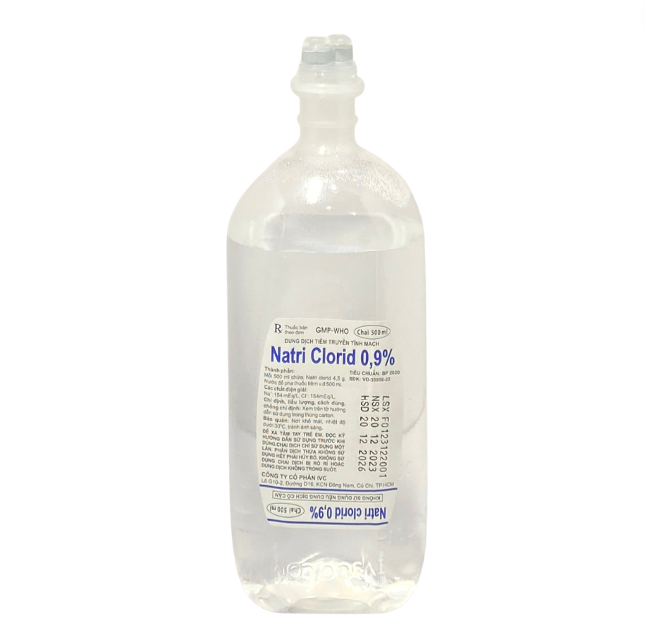 Muối truyền Nacl 0.9 500ml Ivc