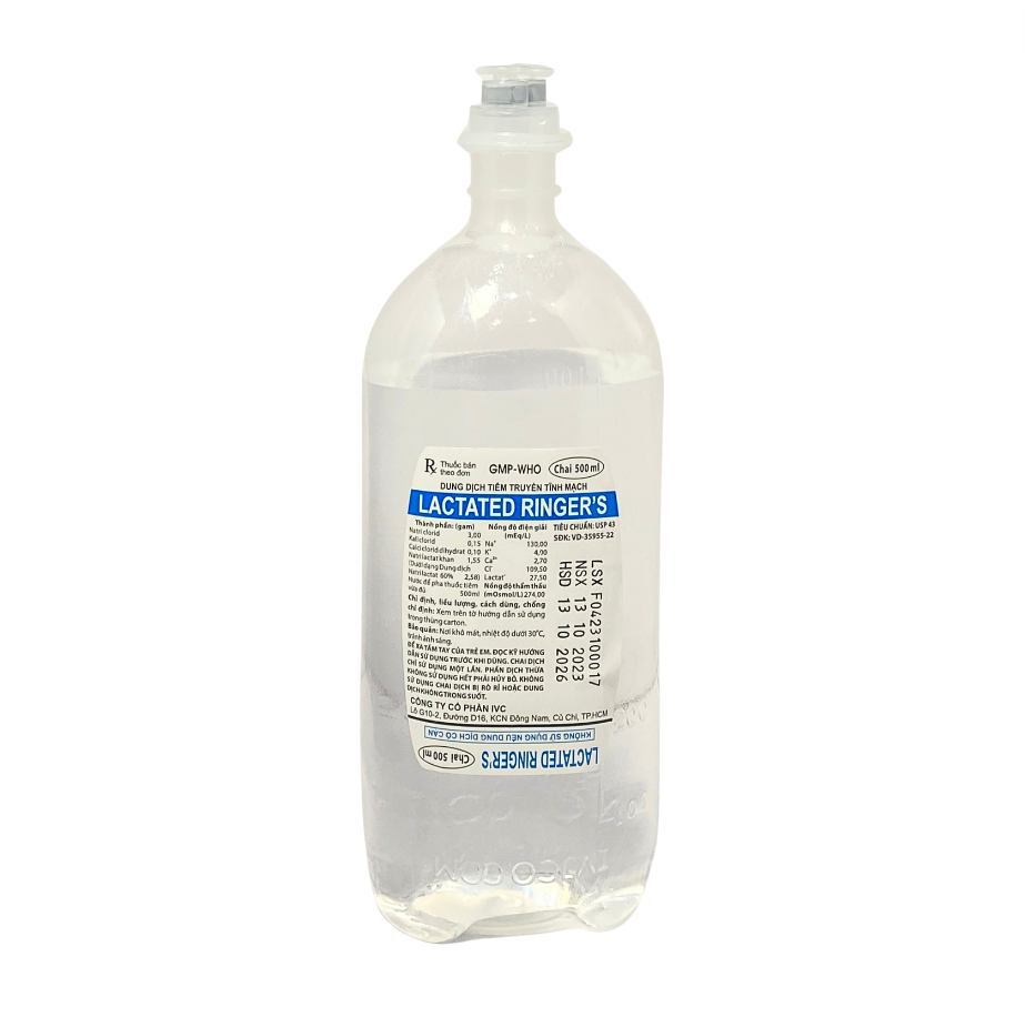 Lactate truyền RL 500ml Ivc