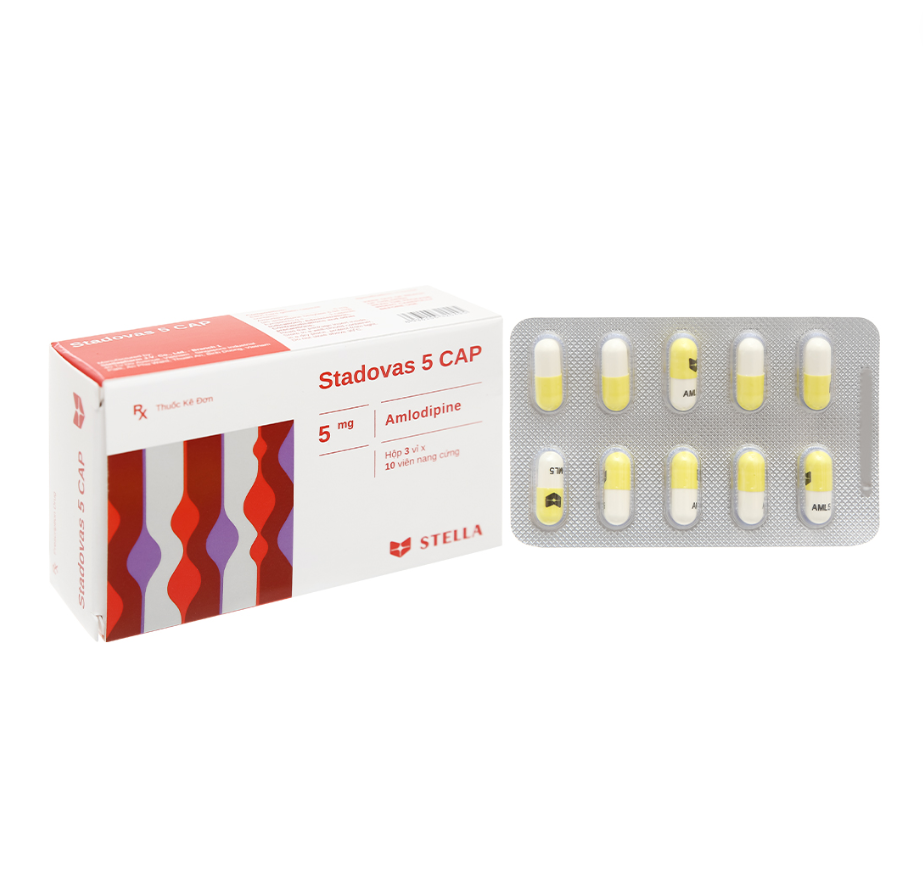 Stadovas 5 CAP (Amlodipin 5mg) (H.3v*10v) Stella