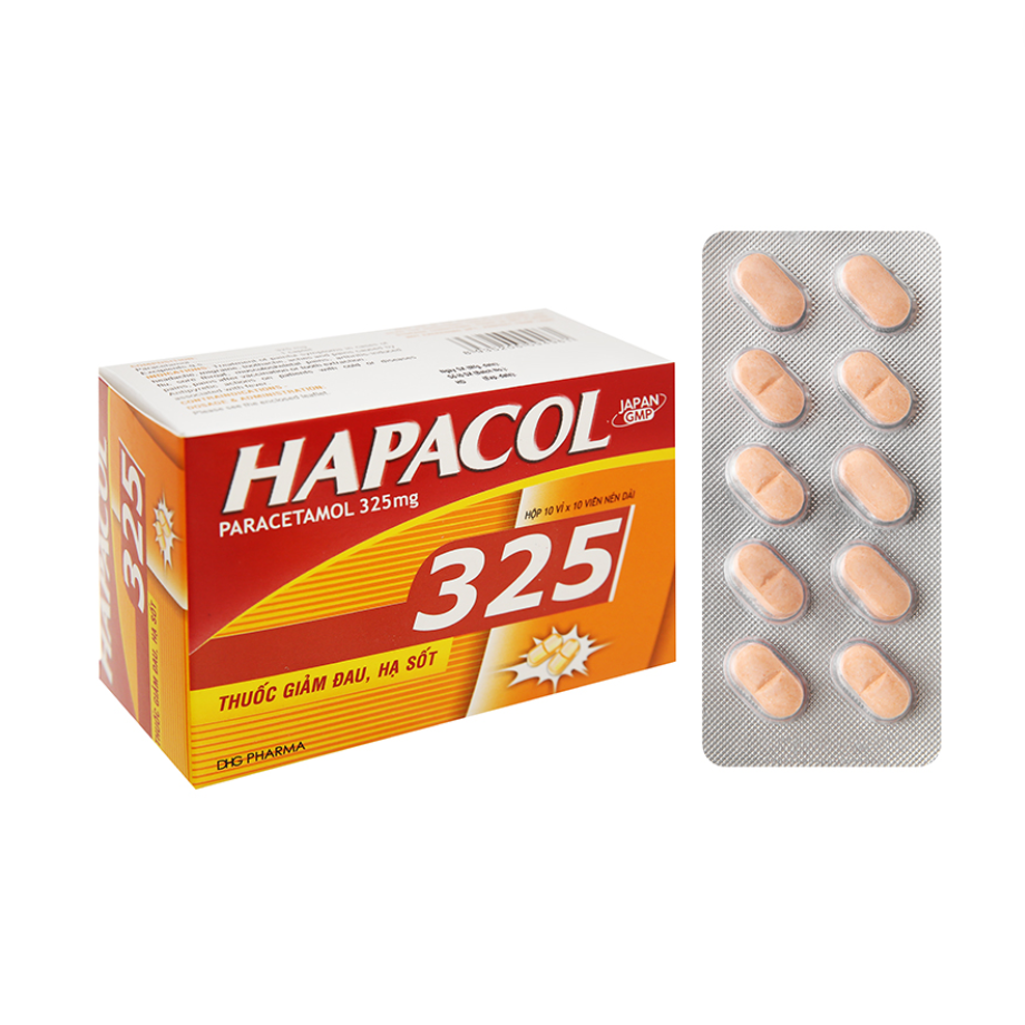 Hapacol 325 vỉ (Paracetamol) DHG