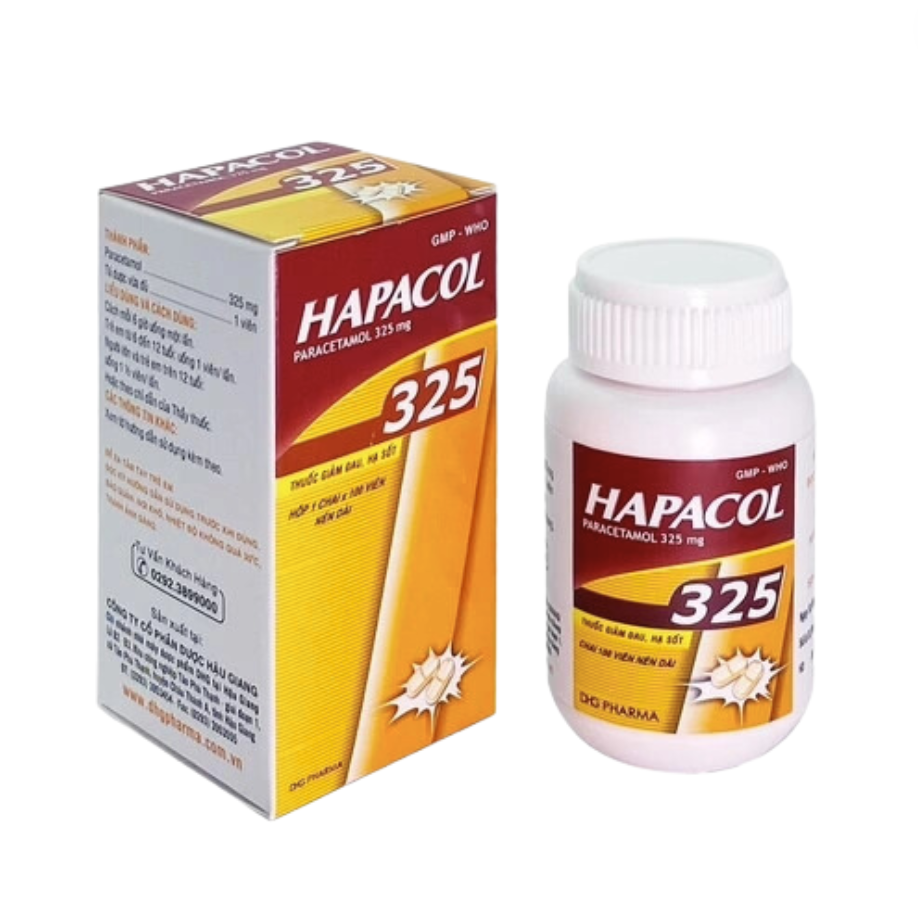 Hapacol 325 (Paracetamol) Chai 100v DHG