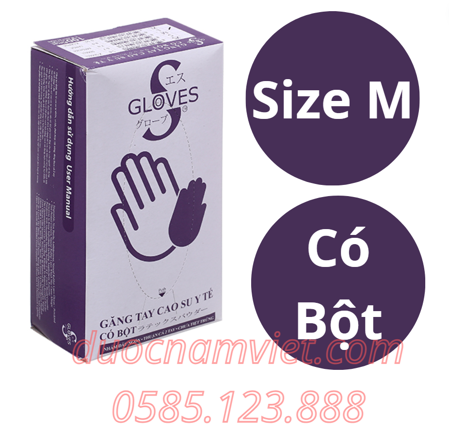 Găng Y Tế S-Glove (Size M) Sri Trang