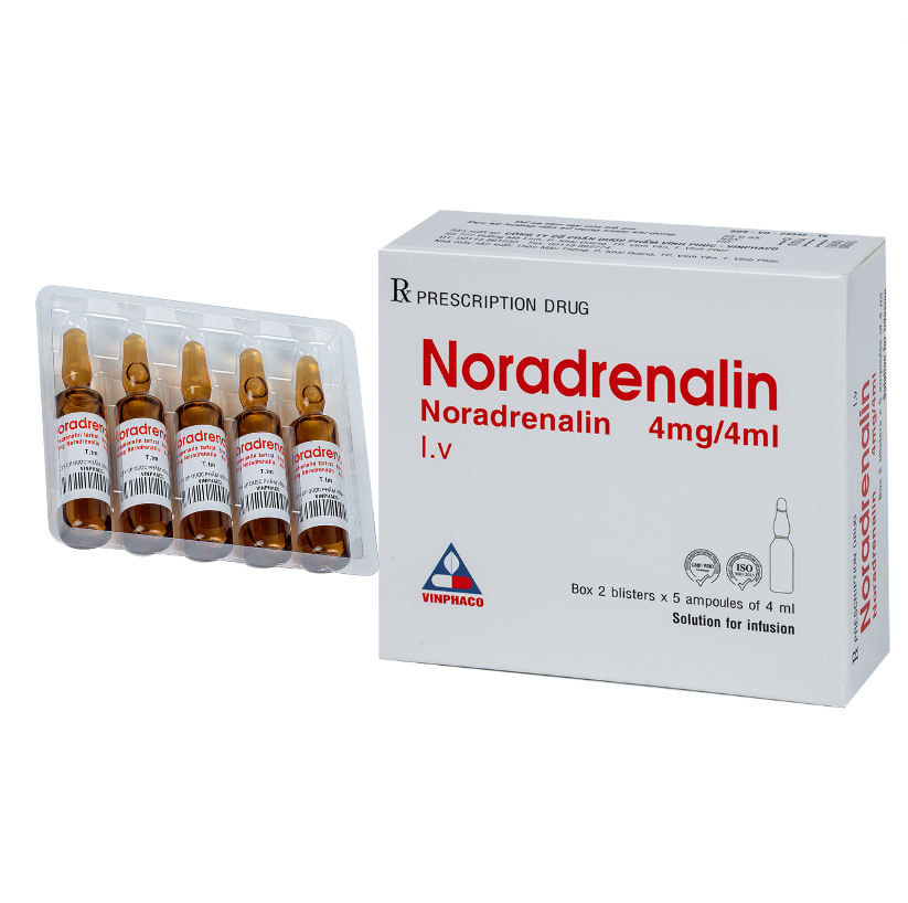 Nor-adrenaline 4mg 2vi*5ong Vinphaco