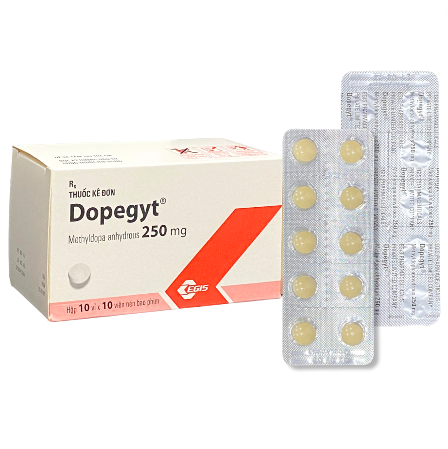 Dopegyt 250mg (Methyldopa) Egis