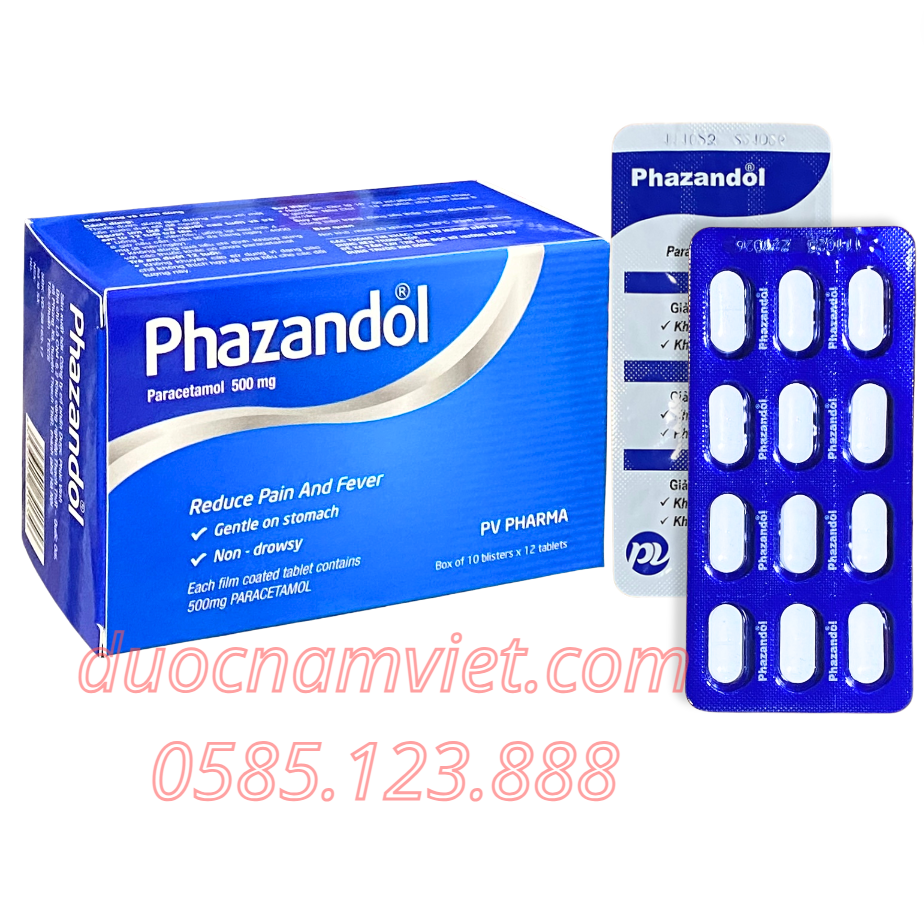 Phazandol 500mg (Paracetamol) PV