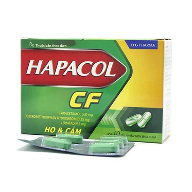 Hapacol CF Fort (10 vỉ x 5 viên) DHG