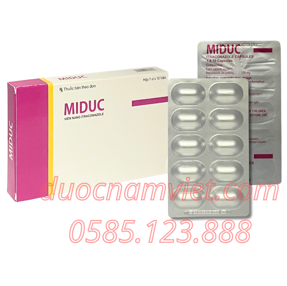Miduc 100 (Itraconazole) Ấn Độ