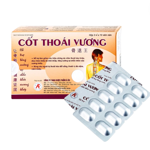 Cốt Thoái Vương 3vỉ*10viên Á Âu