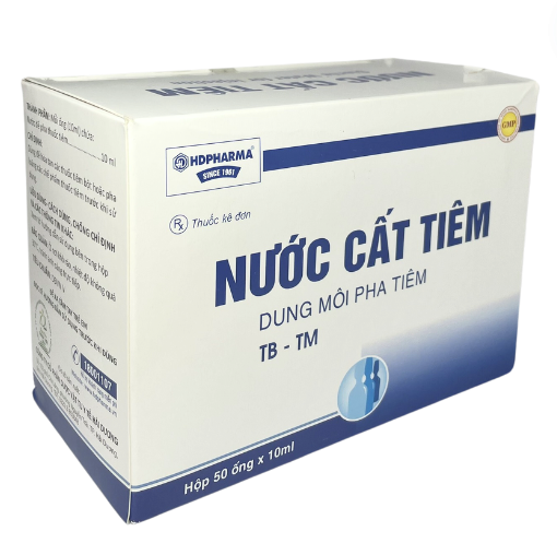 Nước cất thuỷ tinh Hải Dương (H50 ống)