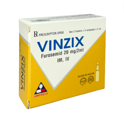 Thuốc tiêm VINZIX (Furosemid) Vinphaco