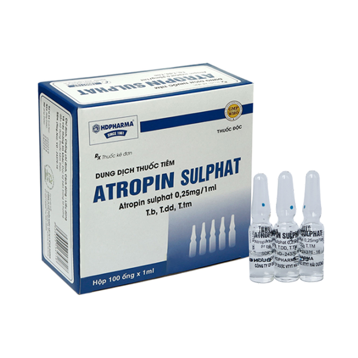 Thuốc tiêm Atropin Sulfat (0,25mg/1ml) Hải Dương