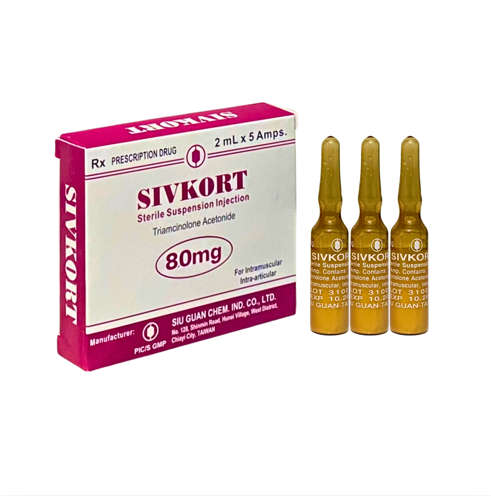 Thuốc tiêm Sivkort (triamcinolon) 80mg