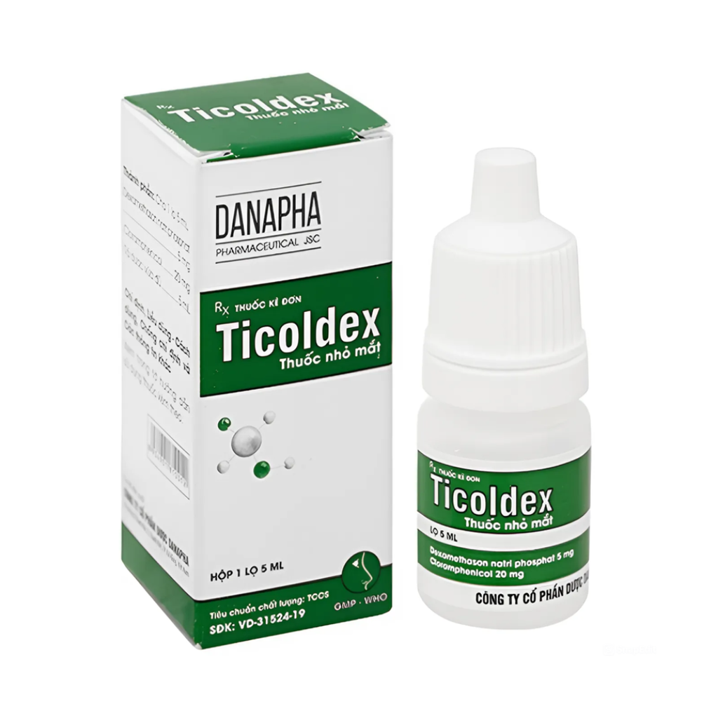Nhỏ mắt Ticoldex Danapha