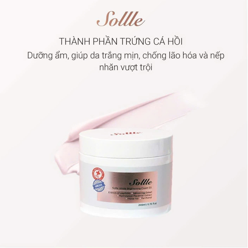 Kem Dưỡng Trắng Da Body Sollle 200ml