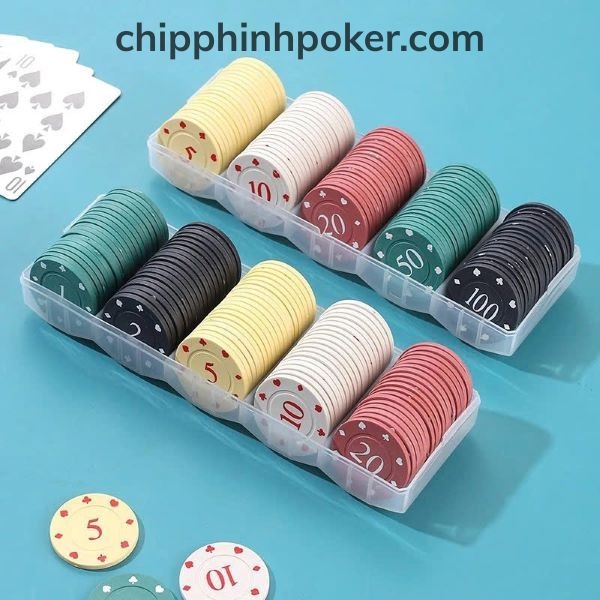 Bộ Phỉnh Poker 100 Chip Nhựa Giá Rẻ