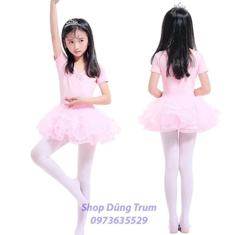 Quần tất cotton phong cách công chúa cho bé gái 1-14 tuổi