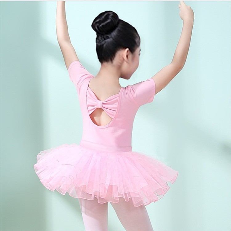 Mua Đầm múa ballet cho bé gái - Mẫu áo trắng tay dài, váy chấm bi hồng |  Tiki