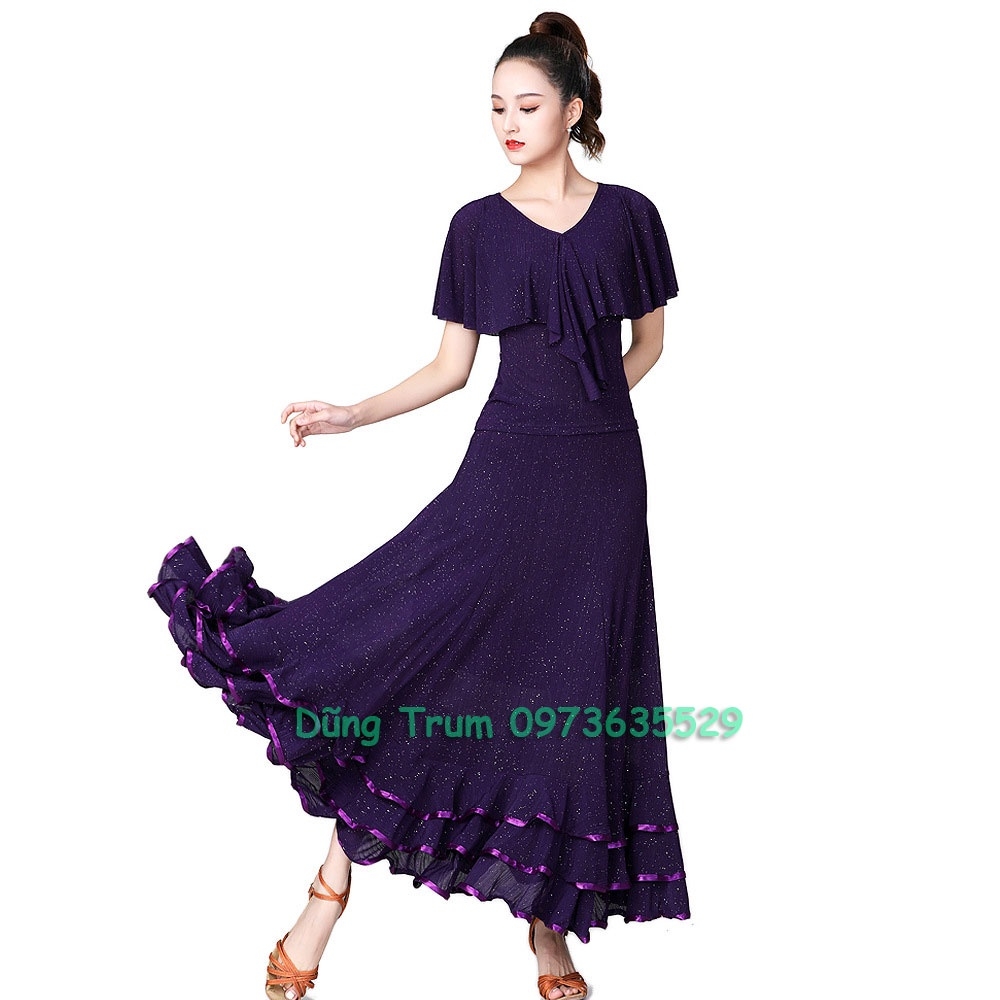 May bán Cho thuê Váy khiêu vũ cam - Trang phục Hoa Mai