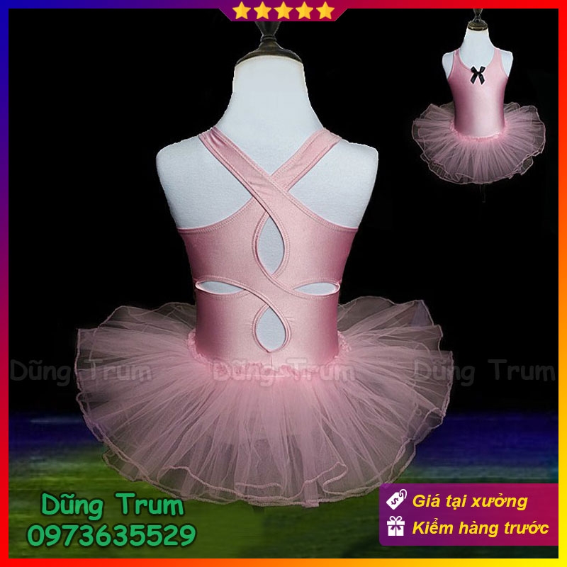 Bộ váy nịt múa ballet cho bé gái - Hồng DEEP44 www.yeuhangduc.vn sẵn – YÊU  HÀNG ĐỨC