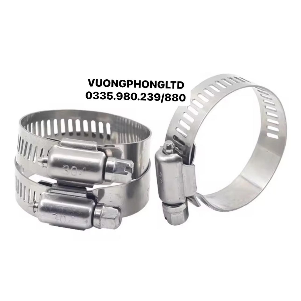 Đai siết ống inox, quai nhê, đai siết cổ dê
