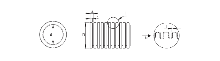 Ống ruột gà mềm đàn hồi chống cháy Sino