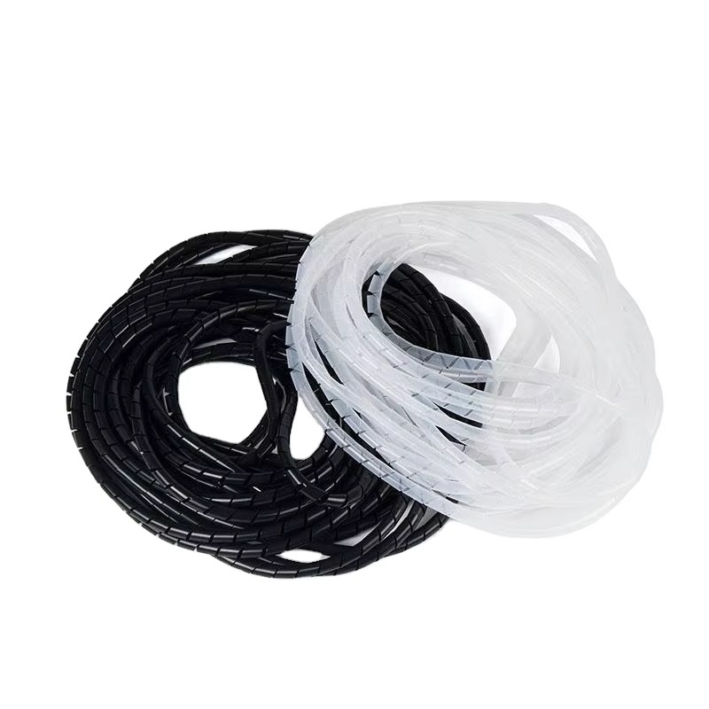 ỐNG GEN XOẮN BỌC DÂY ĐIỆN MÀU ĐEN, TRẮNG – DÂY QUẤN BẢO VỆ VÀ BÓ GỌN CÁP