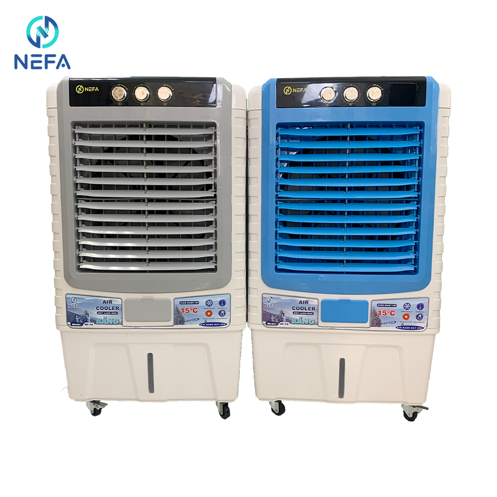 Quạt điều hòa hơi nước Nefa NF70 - Điều khiển (70 lít - 280w - 30m2)