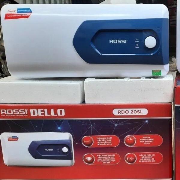 Bình nóng lạnh Rossi Dello 15 lít ngang RDO 15SL