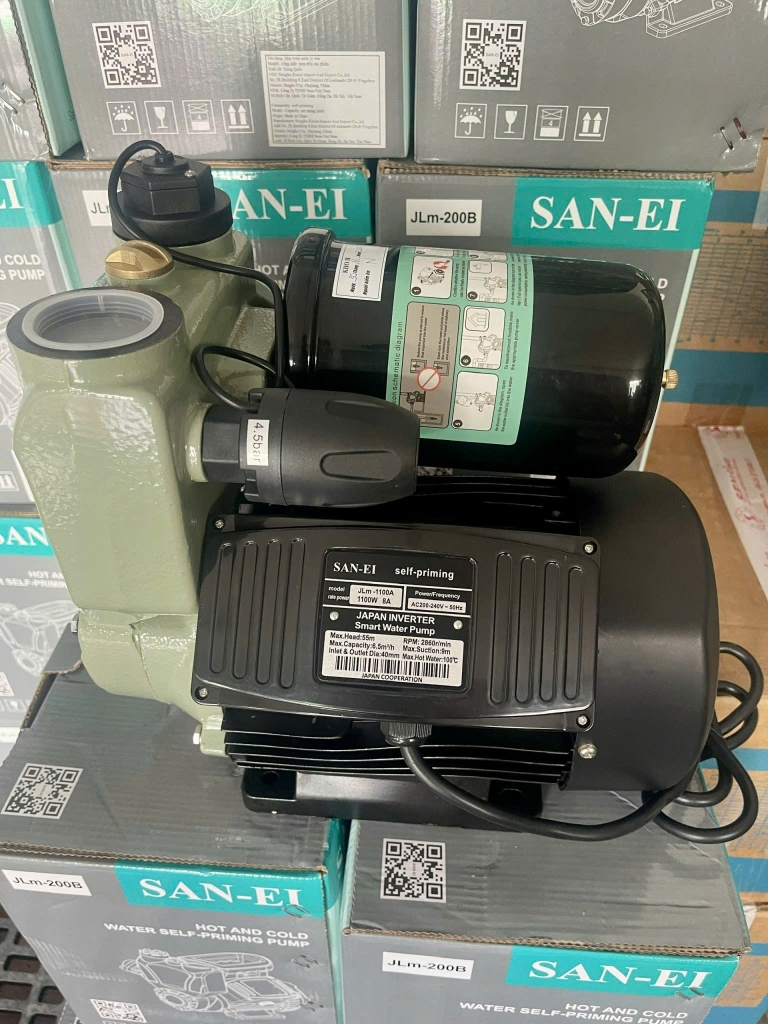 Máy Bơm Tăng Áp San-Ei JLm 600A (Đẩy 45m - LLN 58 lít/phút)