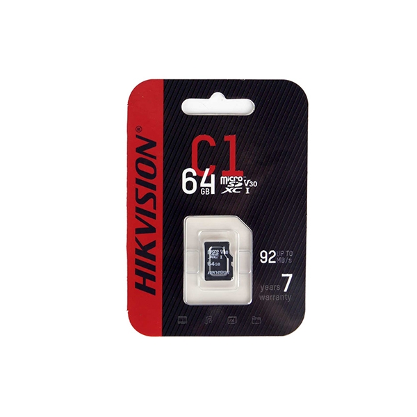 Thẻ nhớ microSD Hikvision 64GB C1 Class 10 upto 92Mb/s