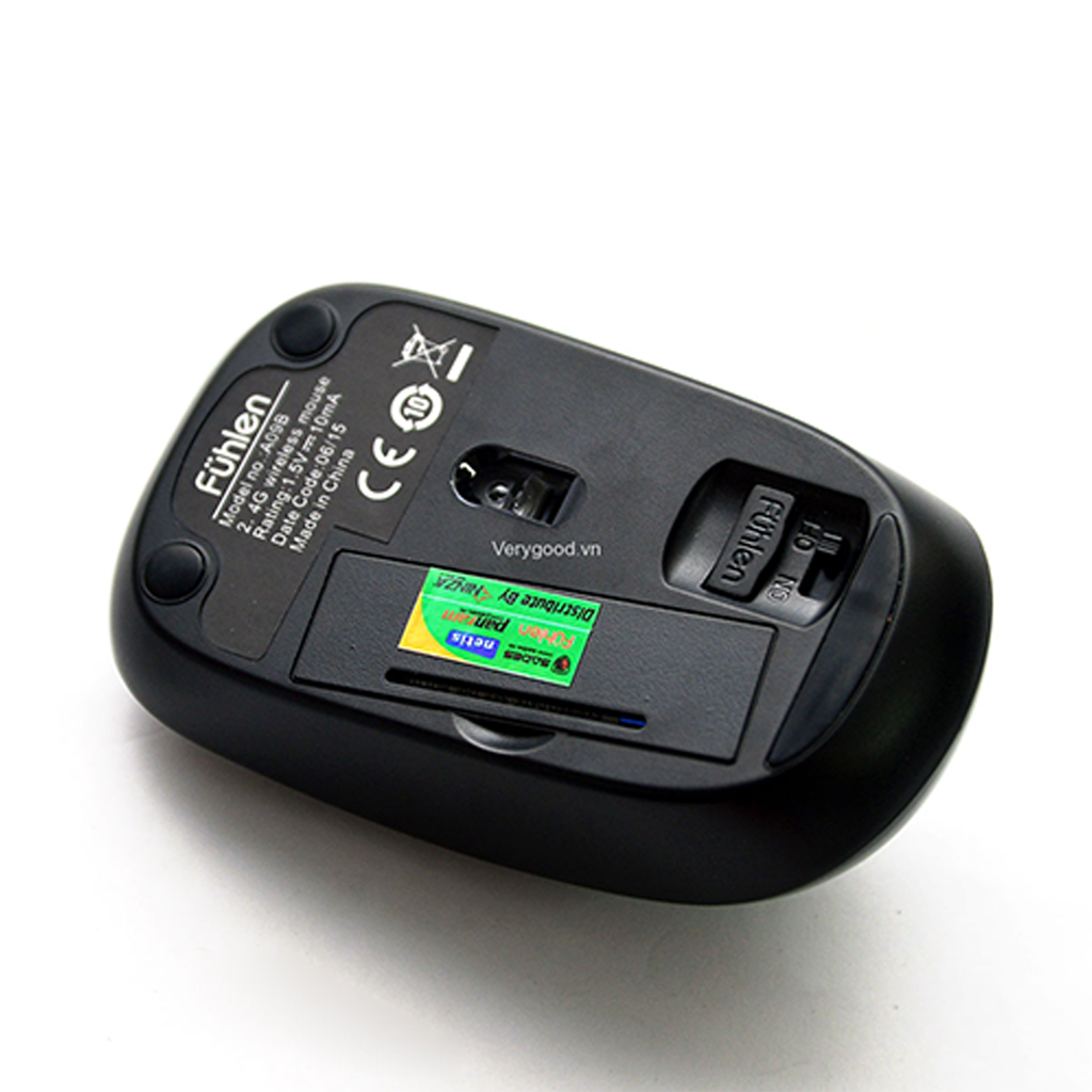 Chuột không dây Fuhlen A09B (USB/đen)