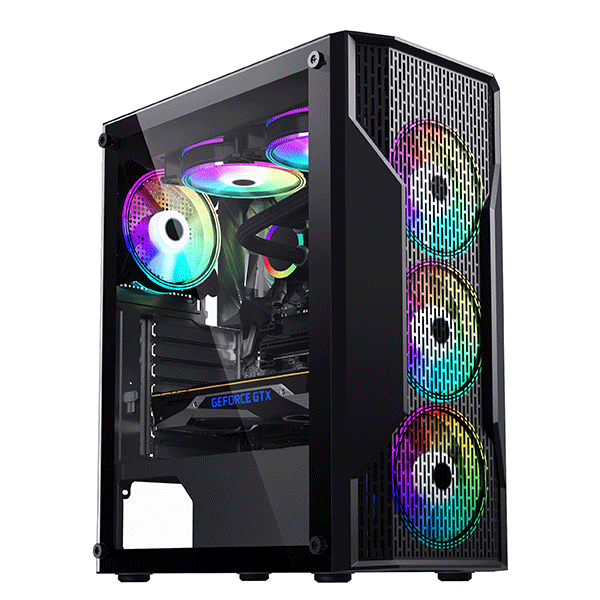 Vỏ máy tính KENOO ESPORT AF300 - Mầu Đen - (Size ATX)