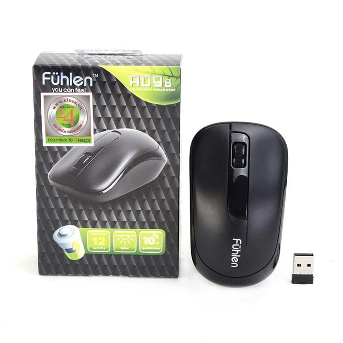 Chuột không dây Fuhlen A09B (USB/đen)