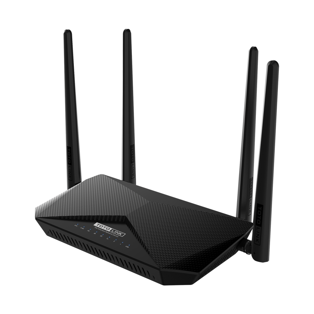 Bộ phát wifi Totolink A3002RU -màu đen, LAN Gigabit AC1200 Bảo hành 24 tháng