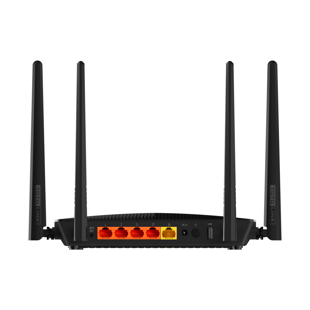 Bộ phát wifi Totolink A3002RU -màu đen, LAN Gigabit AC1200 Bảo hành 24 tháng