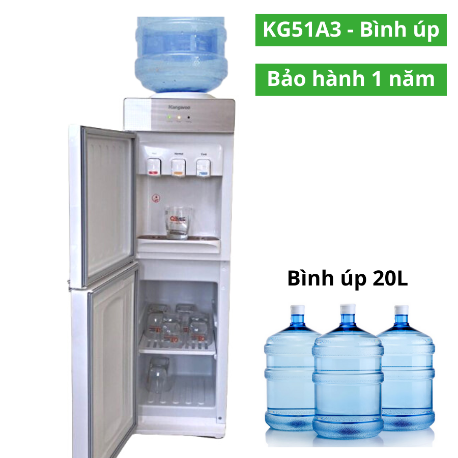 Cây nước nóng lạnh KG51A3, Block, 3 vòi - Nóng, lạnh, thường