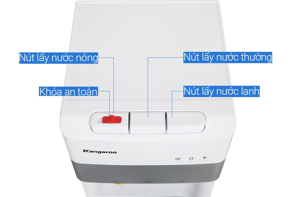 Cây nước nóng lạnh Kangaroo KG56A3, Âm bình, 3 vòi