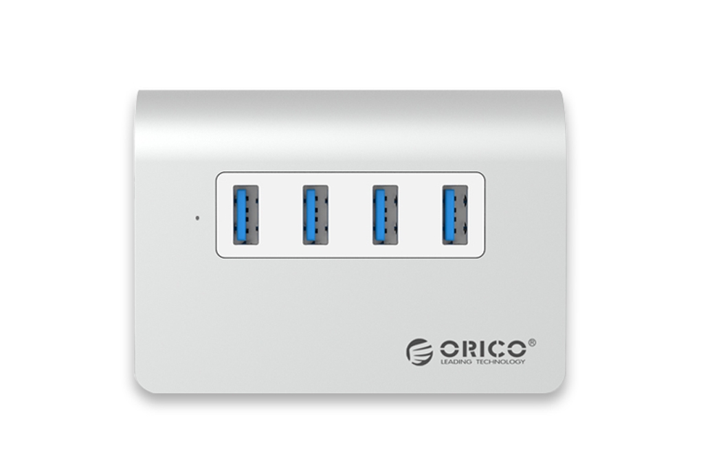 Bộ chia USB Hub 4 cổng USB 3.0, Bạc, ORICO M3H4-SV
