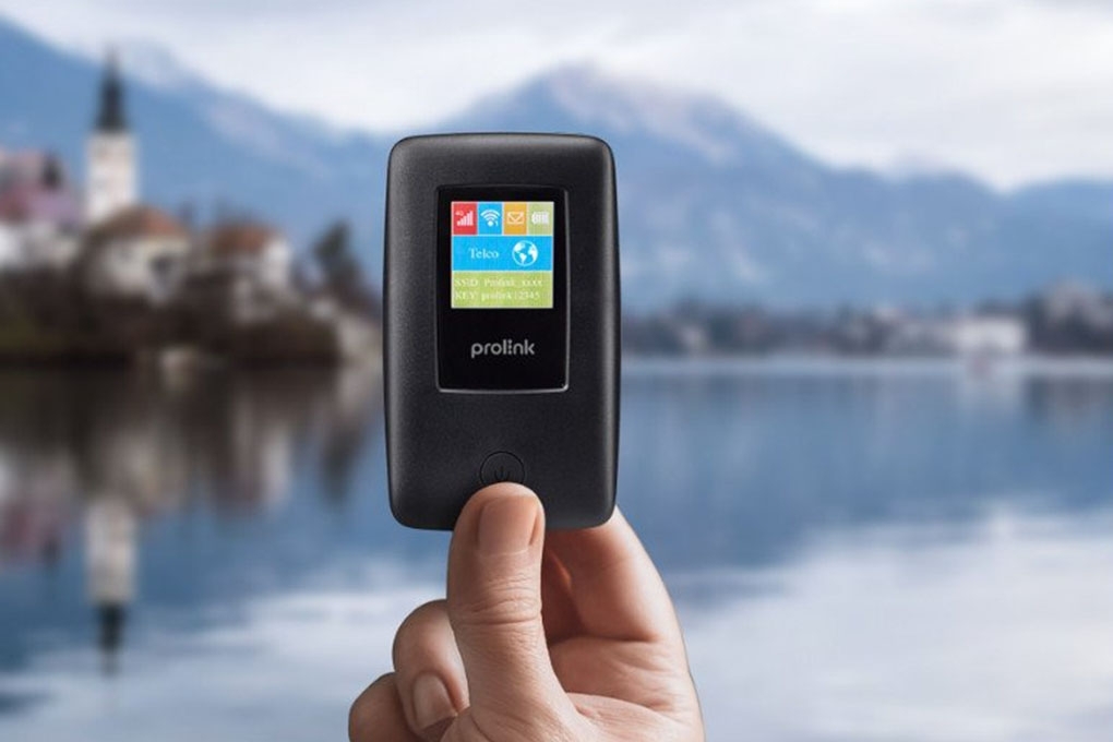 Bộ phát Wifi di động PROLiNK DL7203E dùng SIM 4G LTE 150Mbps, pin 5200mAH lên tới 25h, TFT 1.44