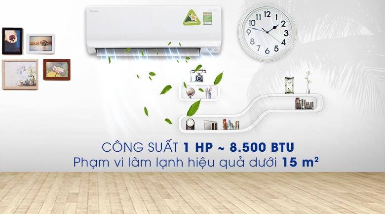 Điều hòa Daikin 1 chiều 9.000BTU inverter FTKC25UAVMV