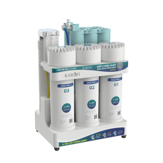 Máy lọc nước Hydrogen Karofi KAQ-U95 Pro (10 cấp lọc - để gầm) New 2024