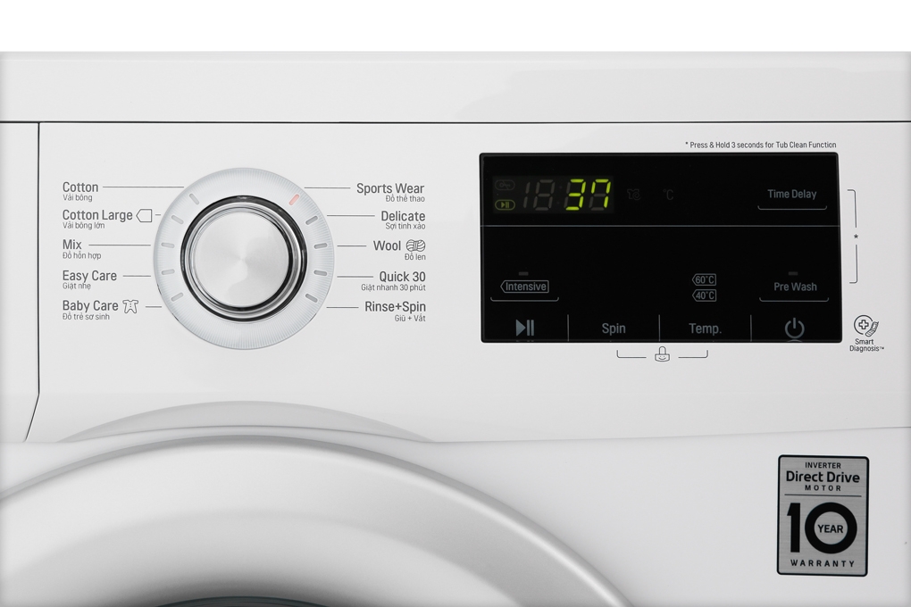Máy giặt LG Inverter 9 kg FM1209N6W