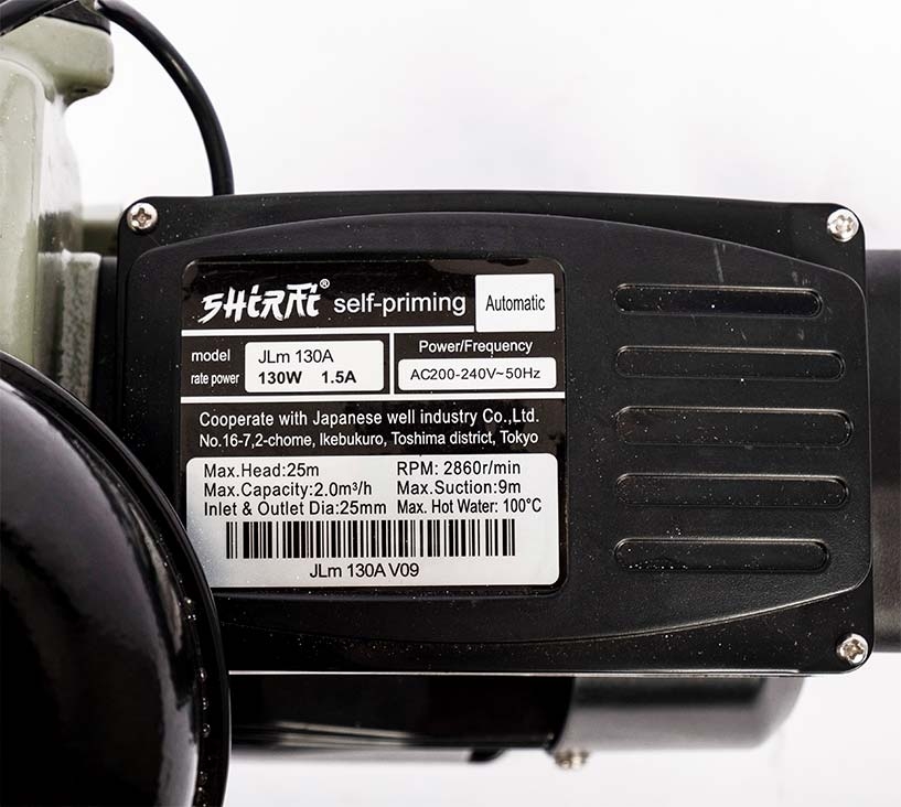 Máy bơm nước tăng áp Shirai Jlm 130A (130w)